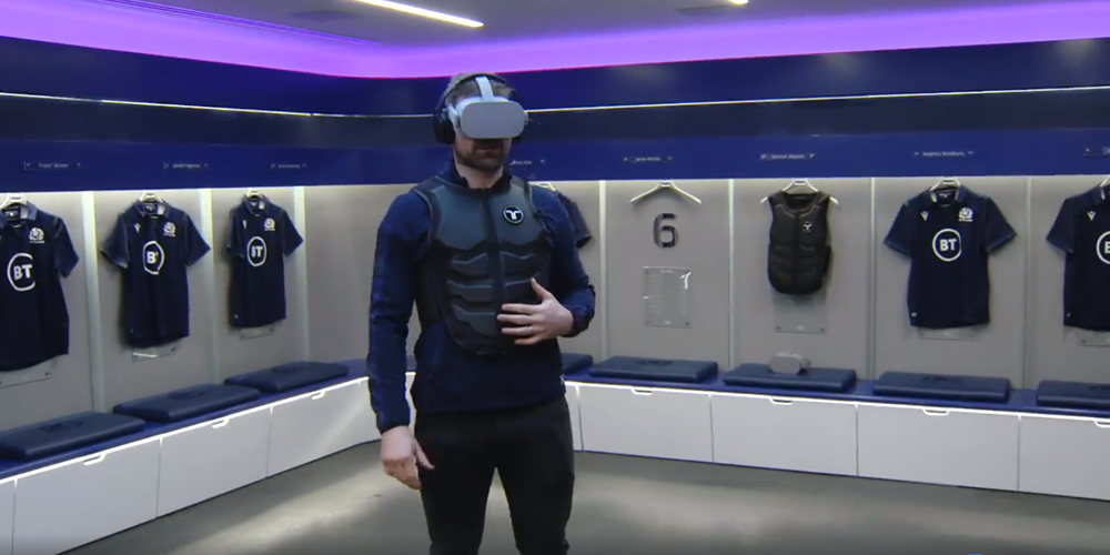 L'équipe d'Ecosse de rugby utilise la réalité virtuelle et l'haptique pour ses entrainements